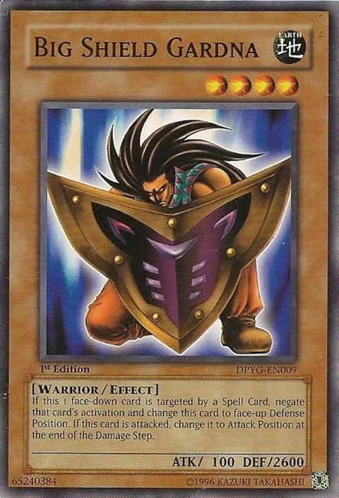 Big Shield Gardna DPYG-EN009 Unlimited Yu-Gi-Oh card from Duelist Pack: Yugi