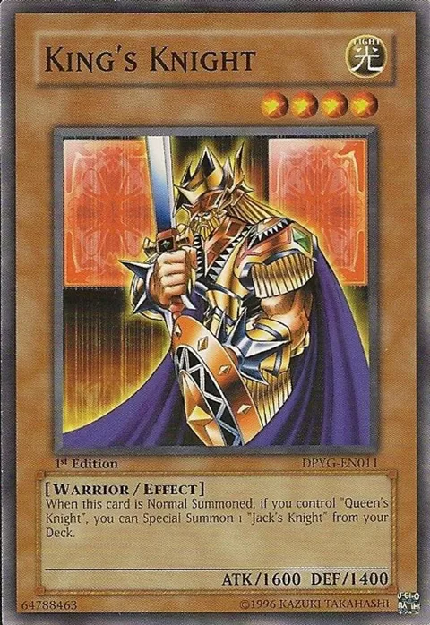 King's Knight DPYG-EN011 1st Edition Yu-Gi-Oh card from Duelist Pack: Yugi