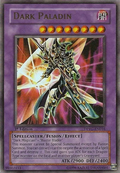 Dark Paladin DPYG-EN016 Unlimited Yu-Gi-Oh card from Duelist Pack: Yugi
