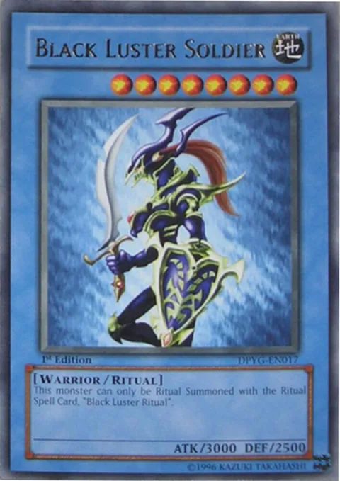 Black Luster Soldier DPYG-EN017 Unlimited Yu-Gi-Oh card from Duelist Pack: Yugi
