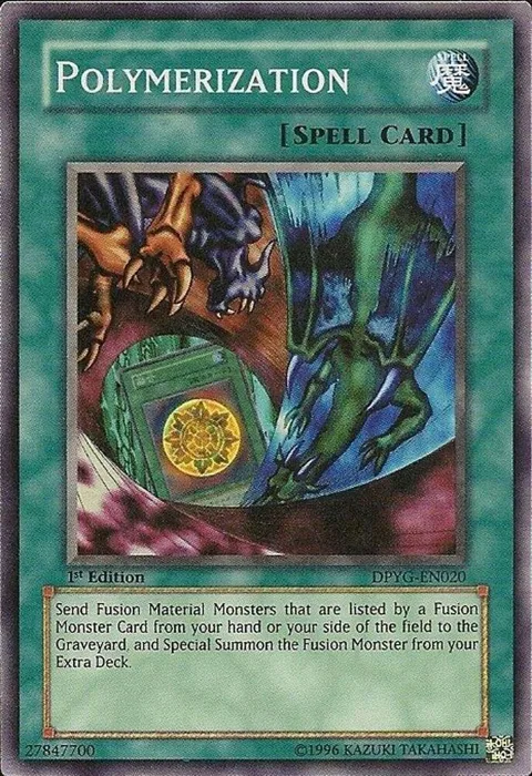 Polymerization DPYG-EN020 1st Edition Yu-Gi-Oh card from Duelist Pack: Yugi