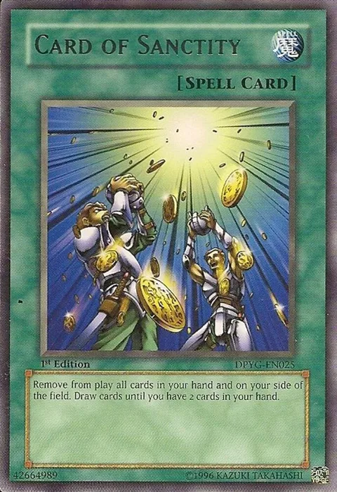 Card of Sanctity DPYG-EN025 Unlimited Yu-Gi-Oh card from Duelist Pack: Yugi