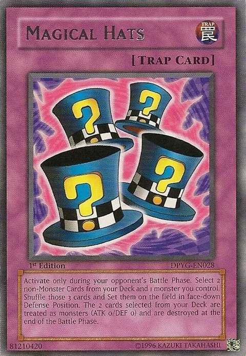 Magical Hats DPYG-EN028 1st Edition Yu-Gi-Oh card from Duelist Pack: Yugi