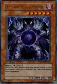 Caius the Shadow Monarch SDDE-EN001 1st Edition Yu-Gi-Oh card from Structure Deck: The Dark Emperor