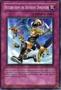 Return from the Different Dimension SDDE-EN030 1st Edition Yu-Gi-Oh card from Structure Deck: The Dark Emperor