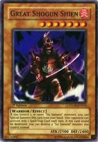 Great Shogun Shien CP08-EN008 Yu-Gi-Oh card from Champion Pack 8