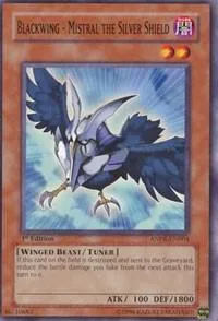 Blackwing - Mistral the Silver Shield ANPR-EN004 Unlimited Yu-Gi-Oh card from Ancient Prophecy