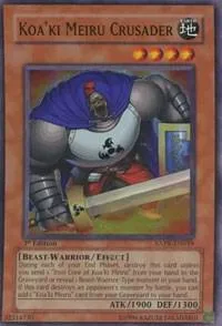 Koa'ki Meiru Crusader ANPR-EN019 1st Edition Yu-Gi-Oh card from Ancient Prophecy