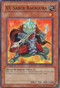 XX-Saber Ragigura ANPR-EN036 Unlimited Yu-Gi-Oh card from Ancient Prophecy