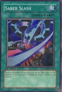 Saber Slash ANPR-EN058 1st Edition Yu-Gi-Oh card from Ancient Prophecy