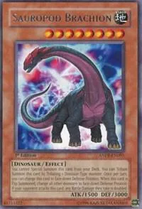 Sauropod Brachion ANPR-EN095 1st Edition Yu-Gi-Oh card from Ancient Prophecy