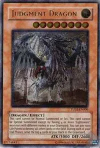 Judgment Dragon Ultimate Rare TU01-EN000 Yu-Gi-Oh card from Turbo Pack Booster One Pack