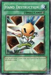 Hand Destruction TU01-EN014 Yu-Gi-Oh card from Turbo Pack Booster One Pack