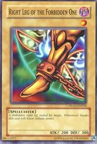 Right Leg of the Forbidden One DLG1-EN018 Yu-Gi-Oh card from Dark Legends