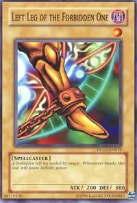 Left Leg of the Forbidden One DLG1-EN019 Yu-Gi-Oh card from Dark Legends