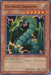 Thunder Dragon DLG1-EN041 Yu-Gi-Oh card from Dark Legends
