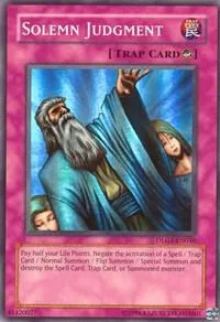 Solemn Judgment DLG1-EN046 Yu-Gi-Oh card from Dark Legends
