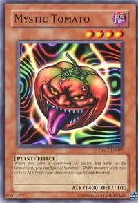 Mystic Tomato DLG1-EN077 Yu-Gi-Oh card from Dark Legends
