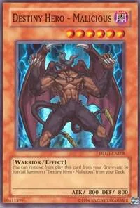 Destiny HERO - Malicious DLG1-EN108 Yu-Gi-Oh card from Dark Legends
