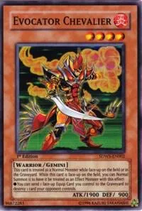 Evocator Chevalier SDWS-EN002 Yu-Gi-Oh card from Structure Deck: Warriors' Strike