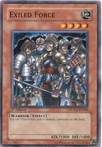 Exiled Force SDWS-EN008 Yu-Gi-Oh card from Structure Deck: Warriors' Strike