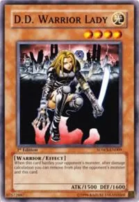 D.D. Warrior Lady SDWS-EN009 Yu-Gi-Oh card from Structure Deck: Warriors' Strike
