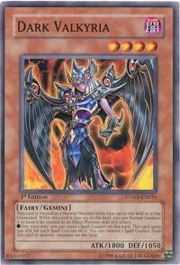 Dark Valkyria SDWS-EN016 Yu-Gi-Oh card from Structure Deck: Warriors' Strike
