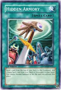 Hidden Armory SDWS-EN021 Yu-Gi-Oh card from Structure Deck: Warriors' Strike