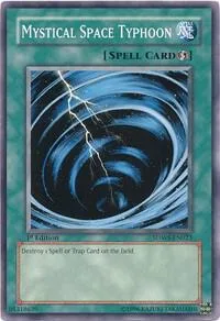 Mystical Space Typhoon SDWS-EN023 Yu-Gi-Oh card from Structure Deck: Warriors' Strike