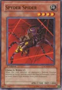 Spyder Spider SOVR-EN018 Unlimited Yu-Gi-Oh card from Stardust Overdrive