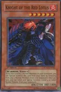 Knight of the Red Lotus SOVR-EN032 1st Edition Yu-Gi-Oh card from Stardust Overdrive