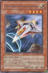 Lord British Space Fighter SOVR-EN035 Unlimited Yu-Gi-Oh card from Stardust Overdrive