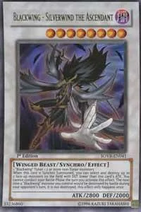 Blackwing - Silverwind the Ascendant SOVR-EN041 Unlimited Yu-Gi-Oh card from Stardust Overdrive