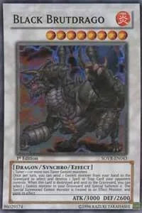 Black Brutdrago SOVR-EN043 1st Edition Yu-Gi-Oh card from Stardust Overdrive