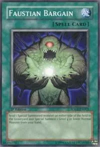 Faustian Bargain SOVR-EN062 Unlimited Yu-Gi-Oh card from Stardust Overdrive