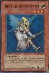 Shire, Lightsworn Spirit SOVR-EN082 Unlimited Yu-Gi-Oh card from Stardust Overdrive