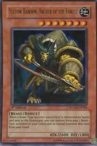 Yellow Baboon, Archer of the Forest SOVR-EN084 Unlimited Yu-Gi-Oh card from Stardust Overdrive