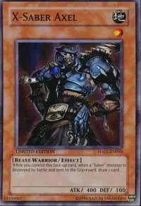 X-Saber Axel HA01-EN010 Yu-Gi-Oh card from Hidden Arsenal