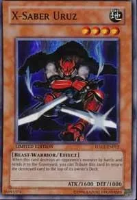 X-Saber Uruz HA01-EN012 Yu-Gi-Oh card from Hidden Arsenal