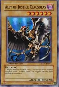 Ally of Justice Clausolas HA01-EN014 Yu-Gi-Oh card from Hidden Arsenal