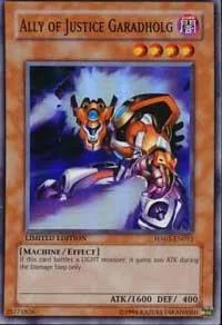 Ally of Justice Garadholg HA01-EN015 Yu-Gi-Oh card from Hidden Arsenal