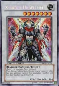 X-Saber Urbellum HA01-EN025 Unlimited Yu-Gi-Oh card from Hidden Arsenal