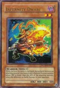Infernity Dwarf WC09-EN002 Yu-Gi-Oh card from Stardust Accelerator Promos