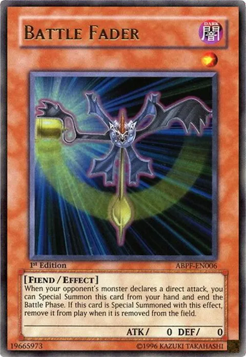Battle Fader ABPF-EN006 1st Edition Yu-Gi-Oh card from Absolute Powerforce