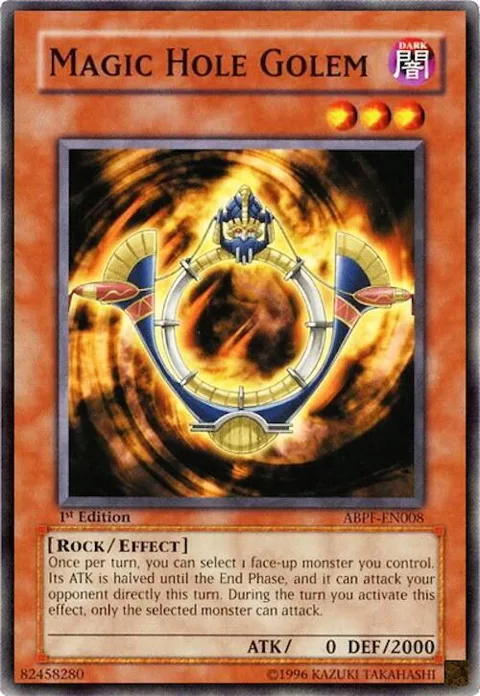 Magic Hole Golem ABPF-EN008 1st Edition Yu-Gi-Oh card from Absolute Powerforce