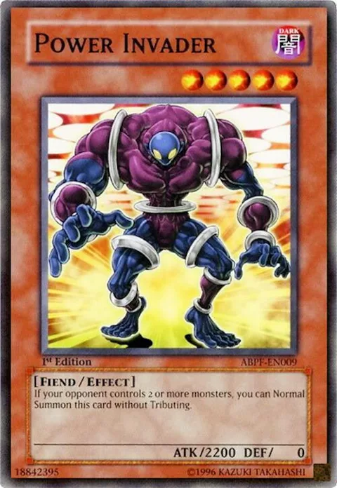 Power Invader ABPF-EN009 1st Edition Yu-Gi-Oh card from Absolute Powerforce