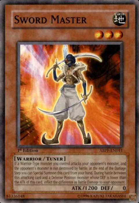 Sword Master ABPF-EN011 Yu-Gi-Oh card from Absolute Powerforce