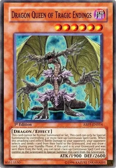 Dragon Queen of Tragic Endings ABPF-EN014 1st Edition Yu-Gi-Oh card from Absolute Powerforce