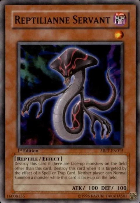 Reptilianne Servant ABPF-EN015 1st Edition Yu-Gi-Oh card from Absolute Powerforce