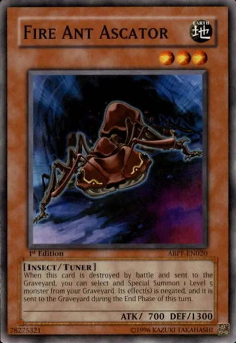 Fire Ant Ascator ABPF-EN020 1st Edition Yu-Gi-Oh card from Absolute Powerforce